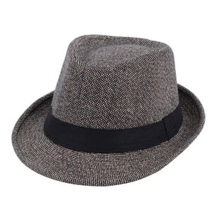 Unisex Casual Fedora Hat In Brown